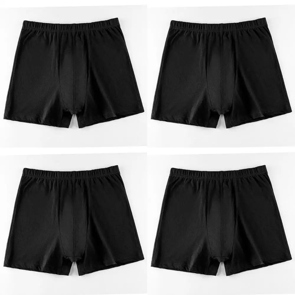 Men's breathable cotton underwear large size 4 pieces