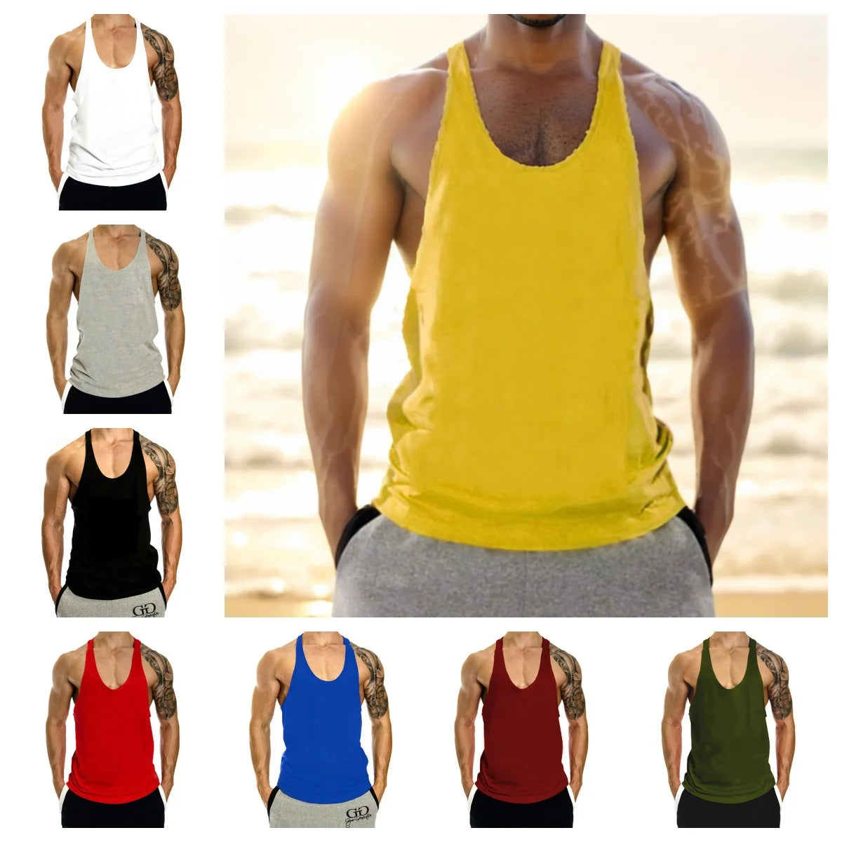 Áo Ba Lỗ Nam Thể Thao Co Giãn Nhanh Khô Gym - Daisan Mart