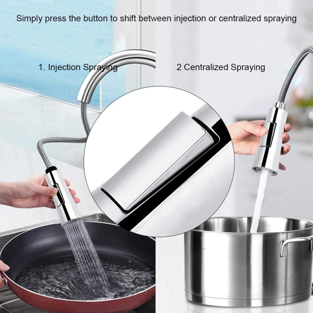 360 Degree Swivel Extendable Shower Head for Kitchen &amp; Bathroom