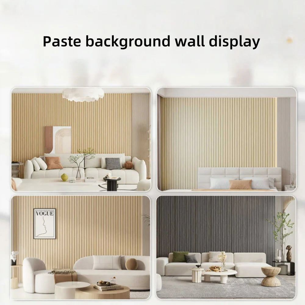 60cm X 3m Pvc Thickened Wall Sticker Self Adhesive Waterproof Moisture Proof Decorative Ceiling Grille Board Background Wall