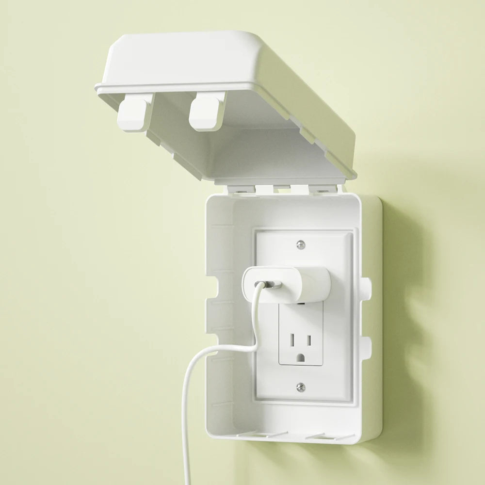 SAFELON 1Pcs Baby Proof Electrical Outlet Box  Electrical Outlet Cover Baby Proof Box  Plug Cover for Baby Safety