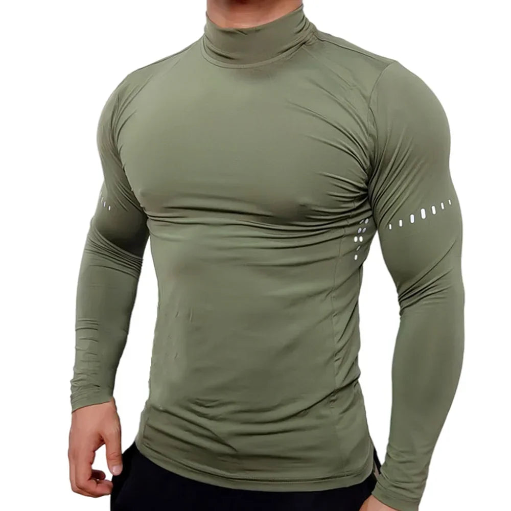 Men's Gym Long Sleeve T-Shirt, Stretchy, Quick Dry, Cool