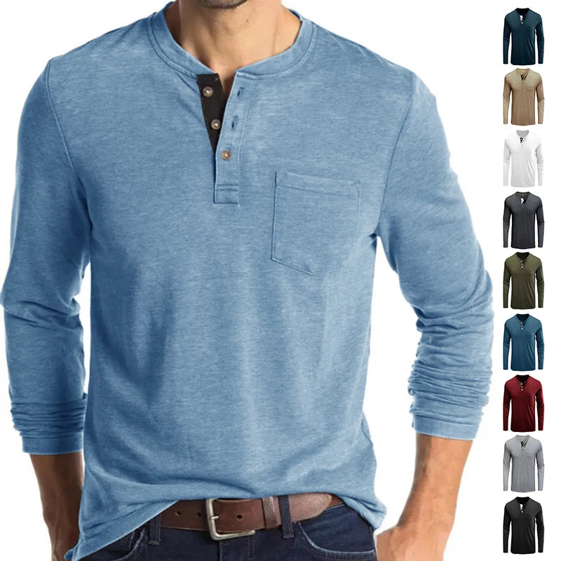 Men's Long Sleeve Sports T-Shirt Street Style