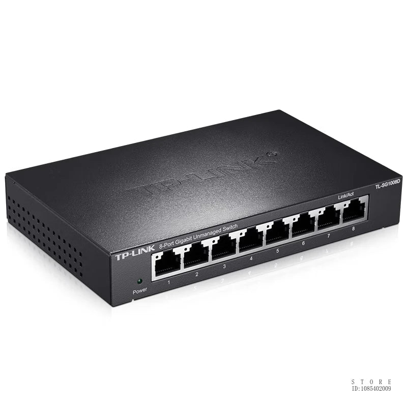 TP-LINK 1000 Mbps 8 Port Gigabit Switch 8 Ports 1000Mbps, Unmanaged Plug and Play TL-SG1008D