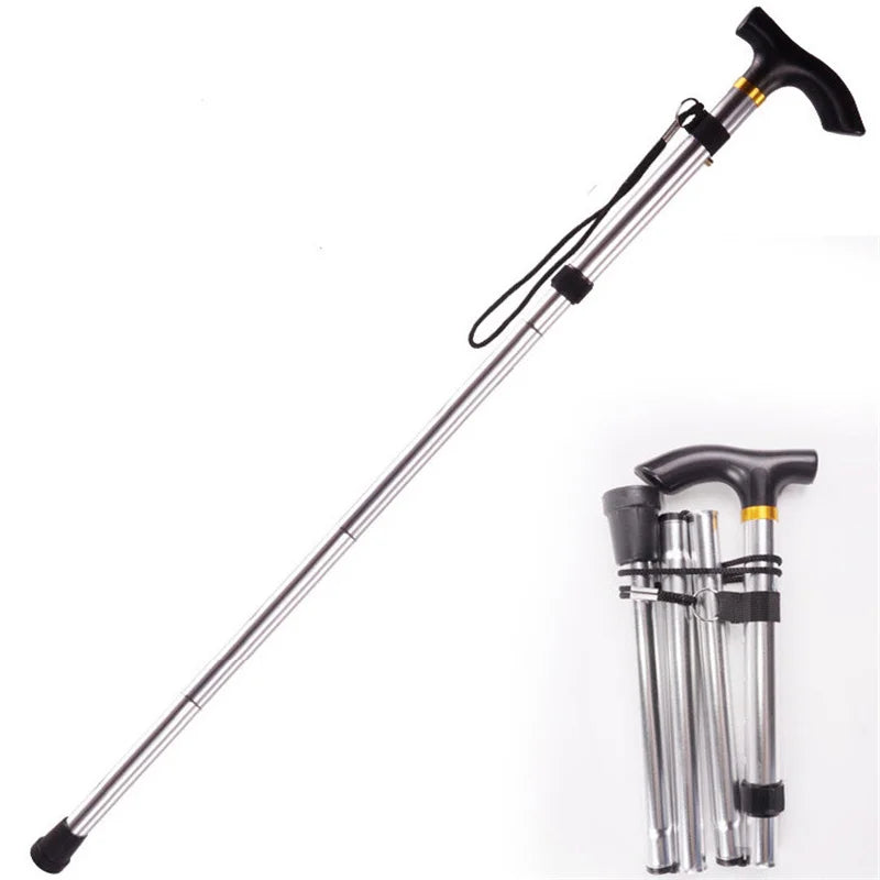 Foldable Multi-Functional Hiking Stick for the Elderly