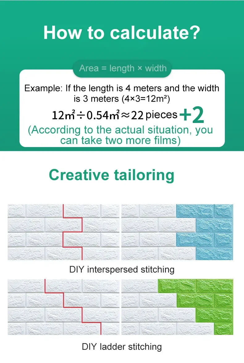 10Pcs 3D Self-Adhesive Wall Stickers Living Room Home Luxury Wall Decor Peel and Stick DIY Modern Wallpaper Bathroom Waterproof