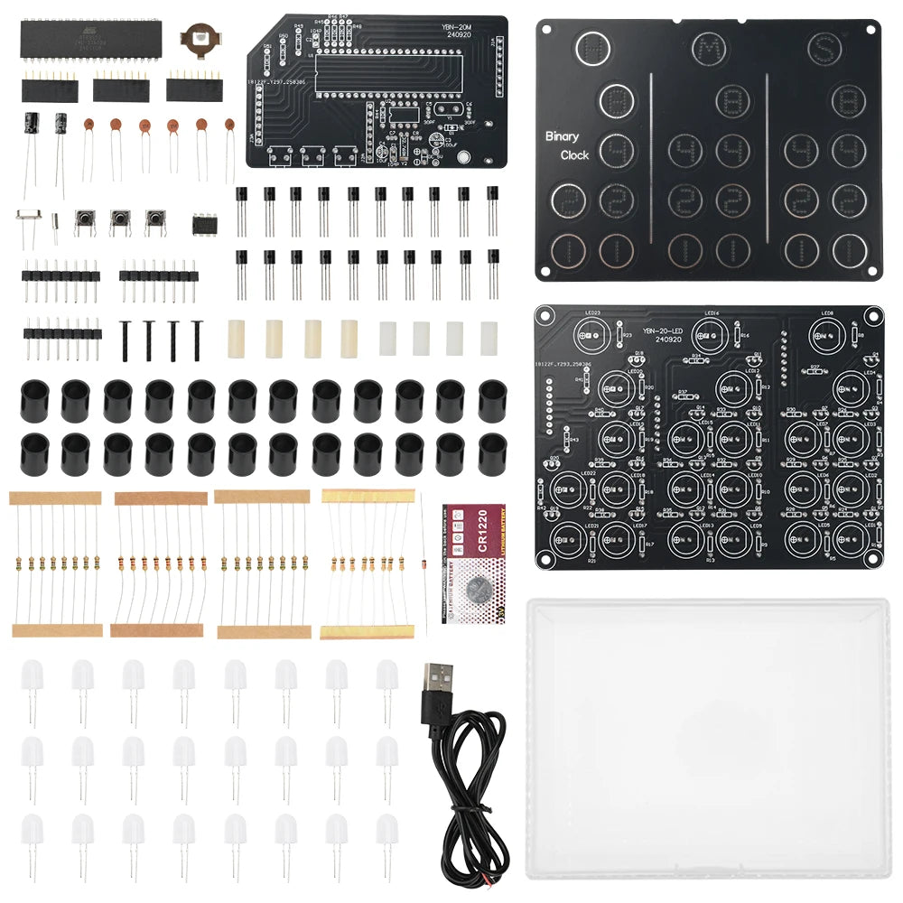Đồng Hồ Điện Tử Nhị Phân DIY Kit LED 5V - Daisan Mart