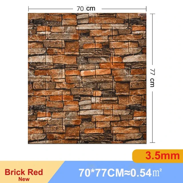 10Pcs 3D Self-Adhesive Wall Stickers Living Room Home Luxury Wall Decor Peel and Stick DIY Modern Wallpaper Bathroom Waterproof