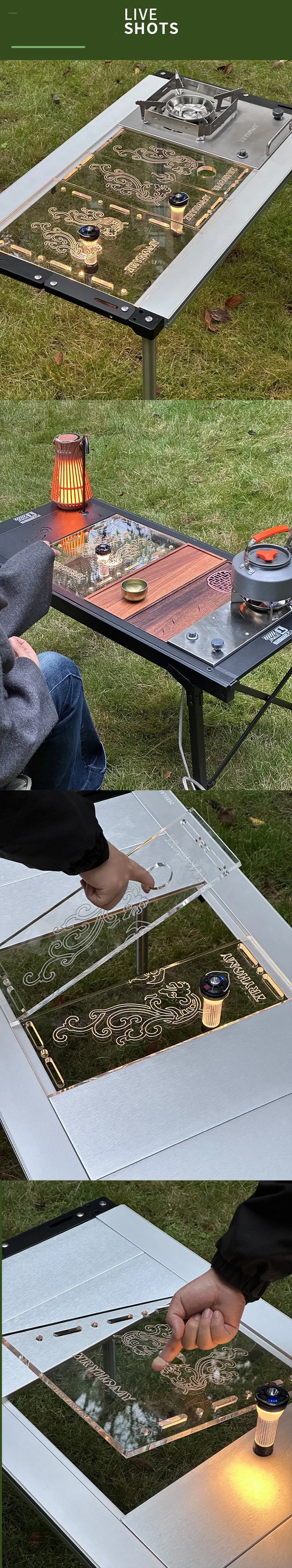 Acrylic Board 1/0.5 Unit Transparent Tabletop Outdoor Camping  Board Portable IGT Shine Unit Table Board IGT Table Accessories - Daisan Mart