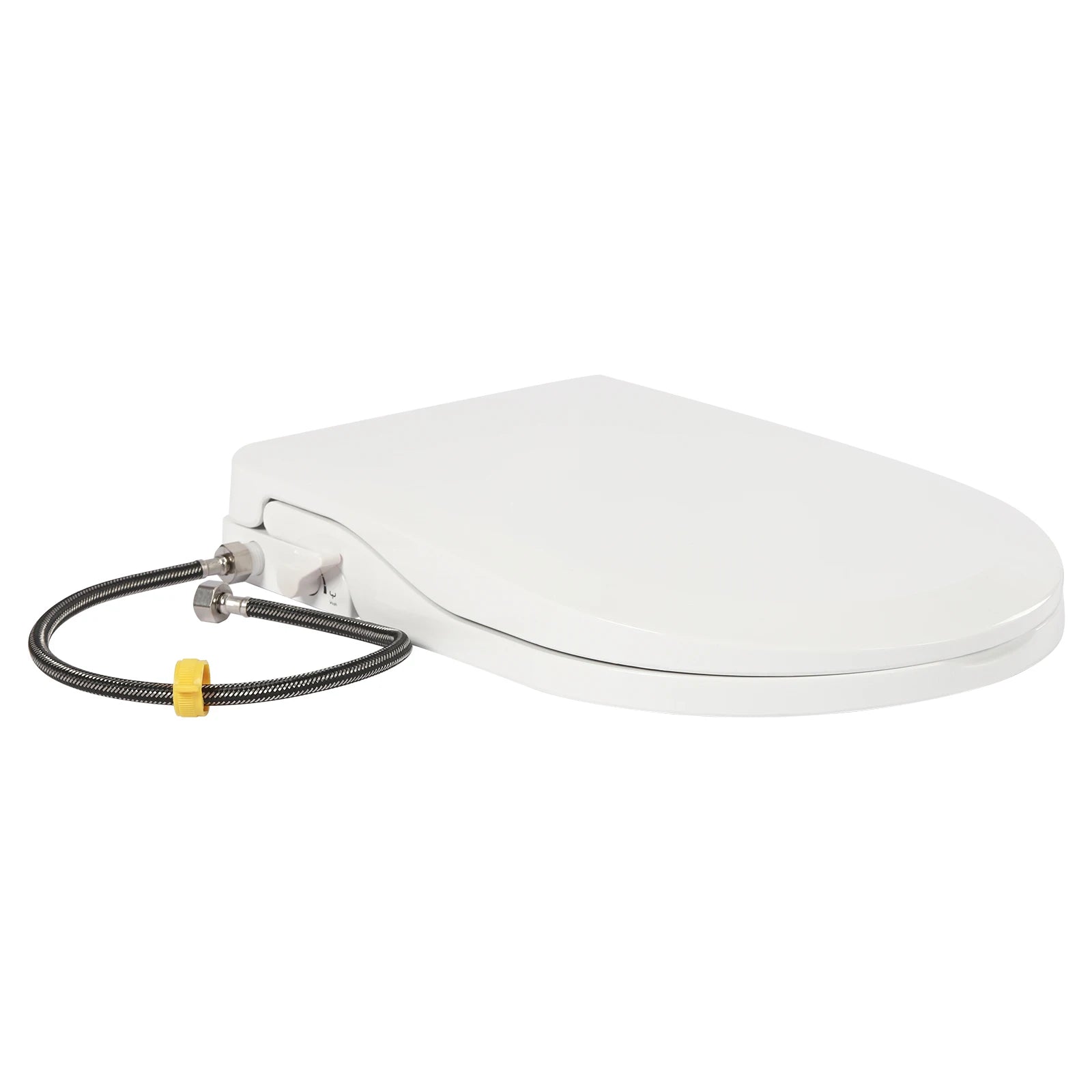 Non-Electric Bidet Toilet Seat White Dual Nozzle System - Bidet with Easy Installation Fits Elongated Toilets - Daisan Mart