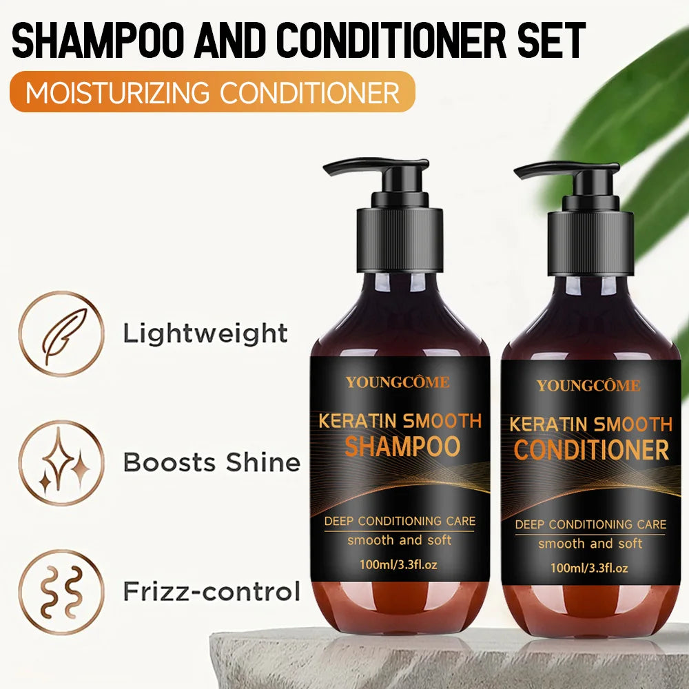 Keratin Collagen Hair Treatment Set Anti-Dandruff Deep Restoration