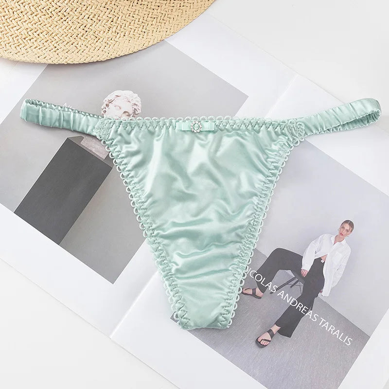 Quần Lót Thể Thao Nữ - Dây Mảnh Satin Quyến Rũ - Daisan Mart