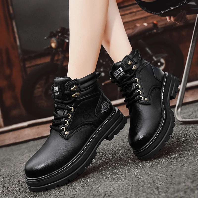 Men's High-Quality Leather Shoes with Comfortable and Fashionable Flat Soles
