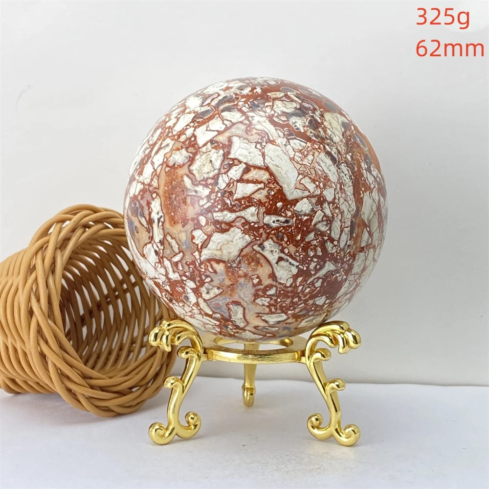 Lucky Natural Orange Quartz Ball Feng Shui