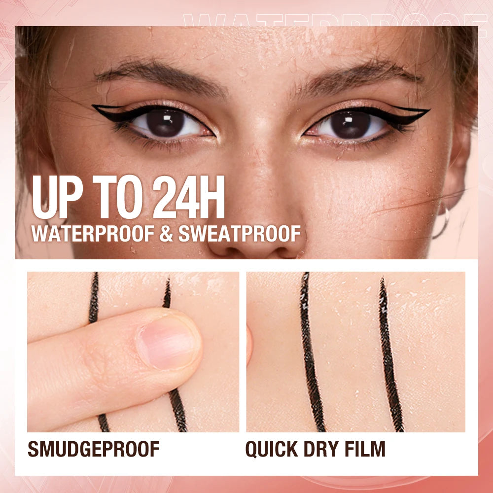 O.TWO.O Waterproof Eyeliner, Super Thin Line