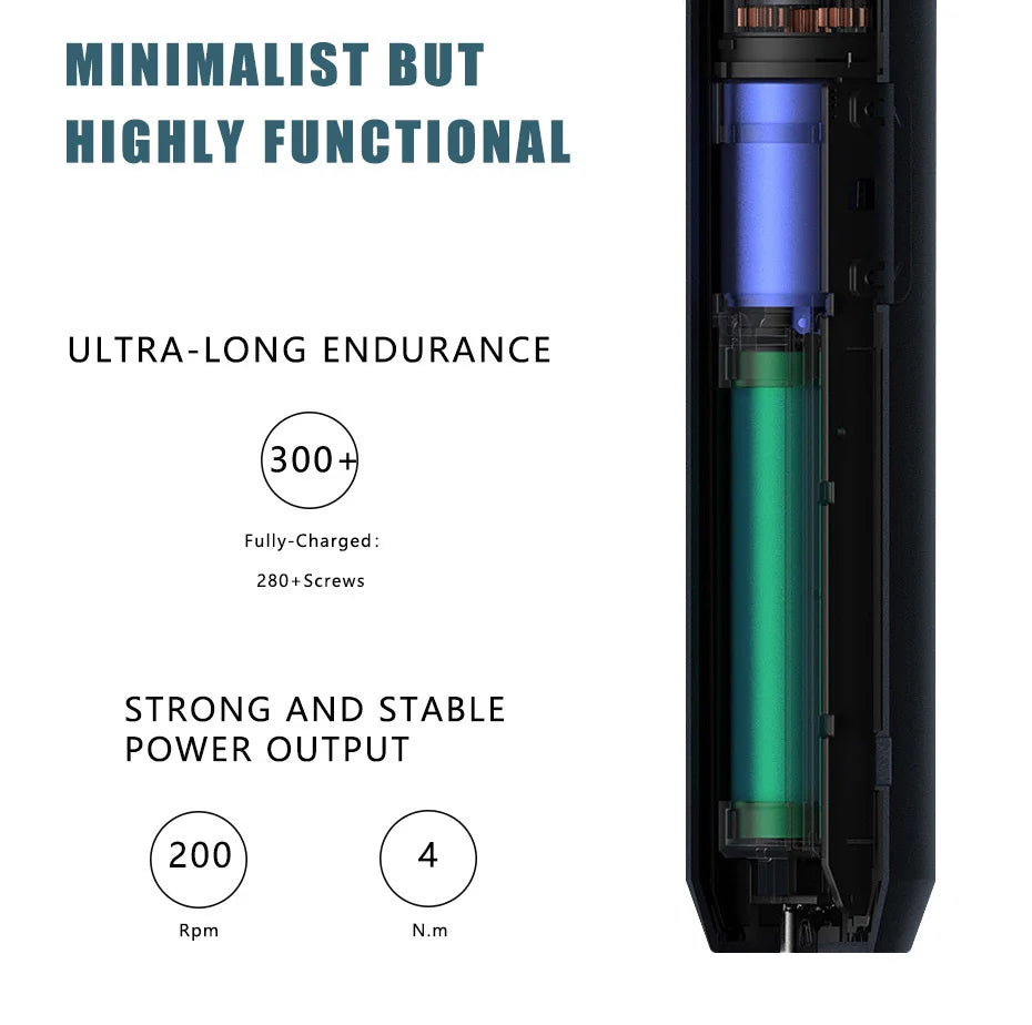 Cordless Electric Screwdriver Rechargeable 1300mah Lithium Battery Mini Drill 3.6V Power Tools Set Household Maintenance Repair