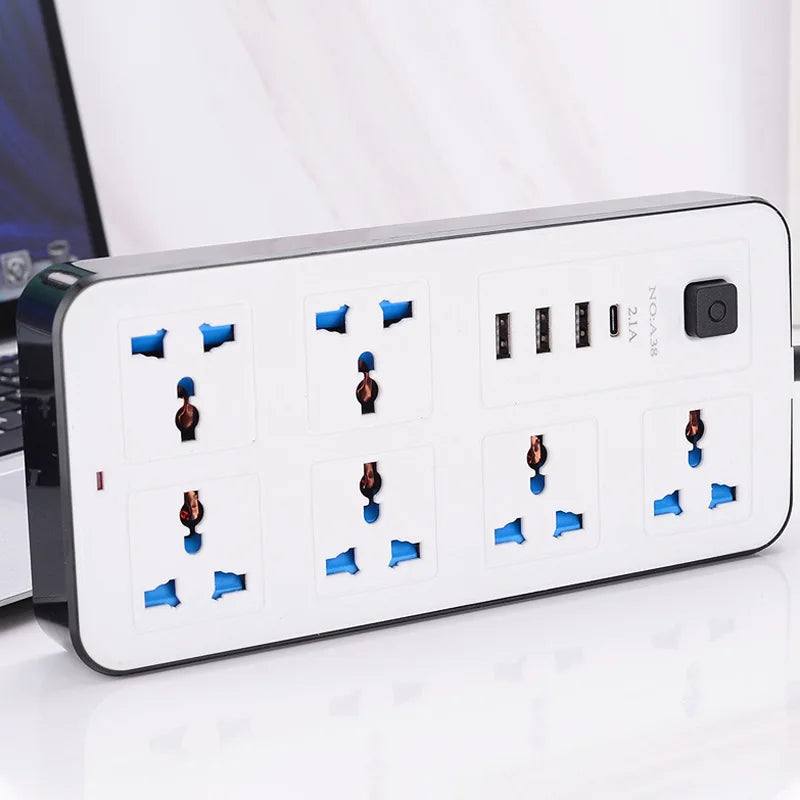 Ổ Cắm Đa Năng 1.8m, 3 Chấu, USB Sạc Nhanh Tiện Lợi