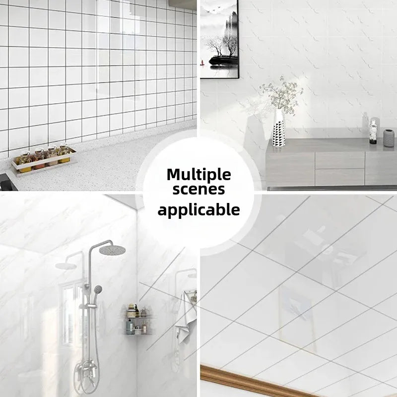 10/30PCS 30cmx60cm Bathroom Tile Waterproof Sticker Thick Self-adhesive Floor Sticker Marble PVC Indoor Wall Sticker