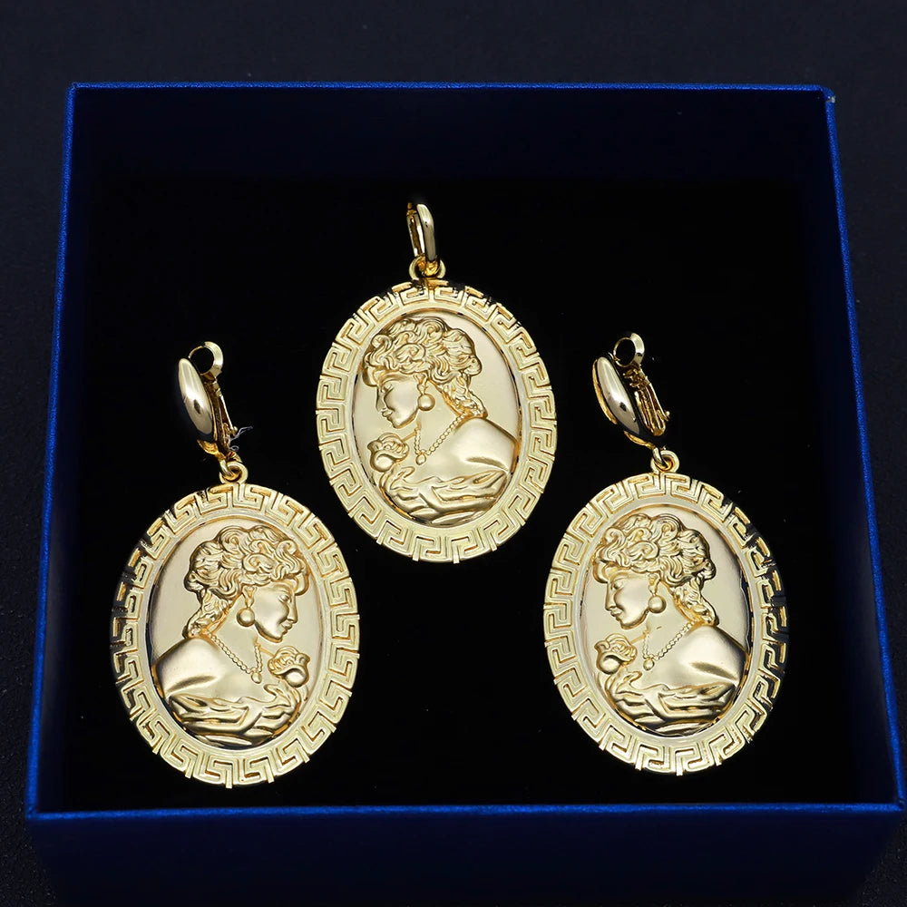 Brazilian Gold Wedding Jewelry Set - Noble &amp; Classy