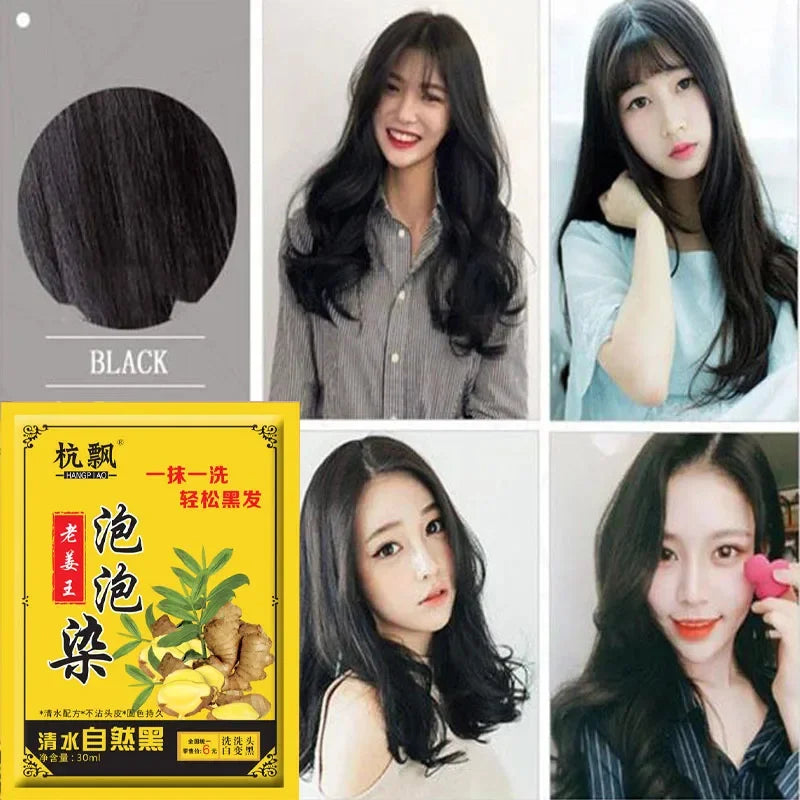 Dầu Gội Nhuộm Tóc Thảo Dược 5 Phút Không Kích Ứng