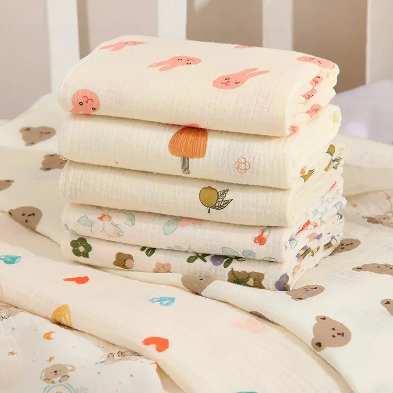Multi-Purpose Cotton Muslin Newborn Baby Swaddle Blanket For Mother And Baby
