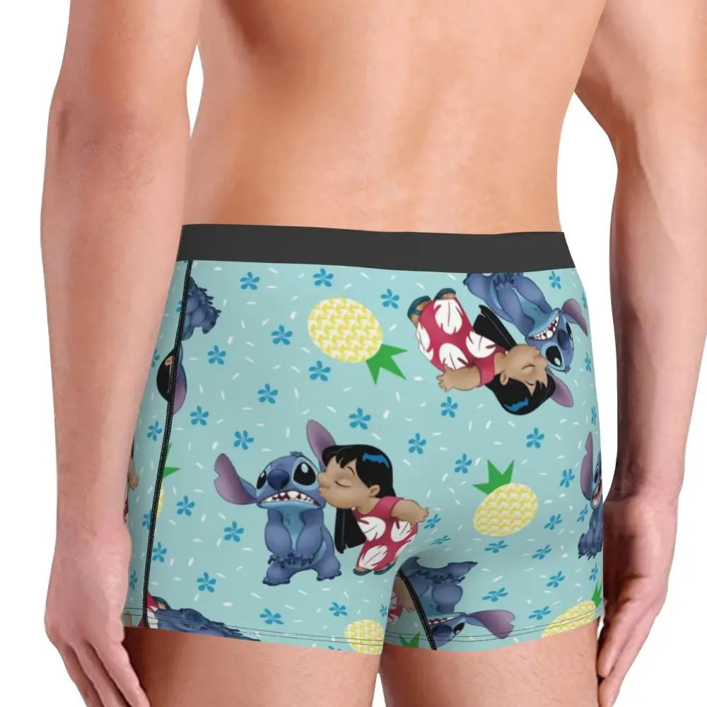 Quần Sịp Nam Lilo Stitch Thoải Mái Phong Cách Anime