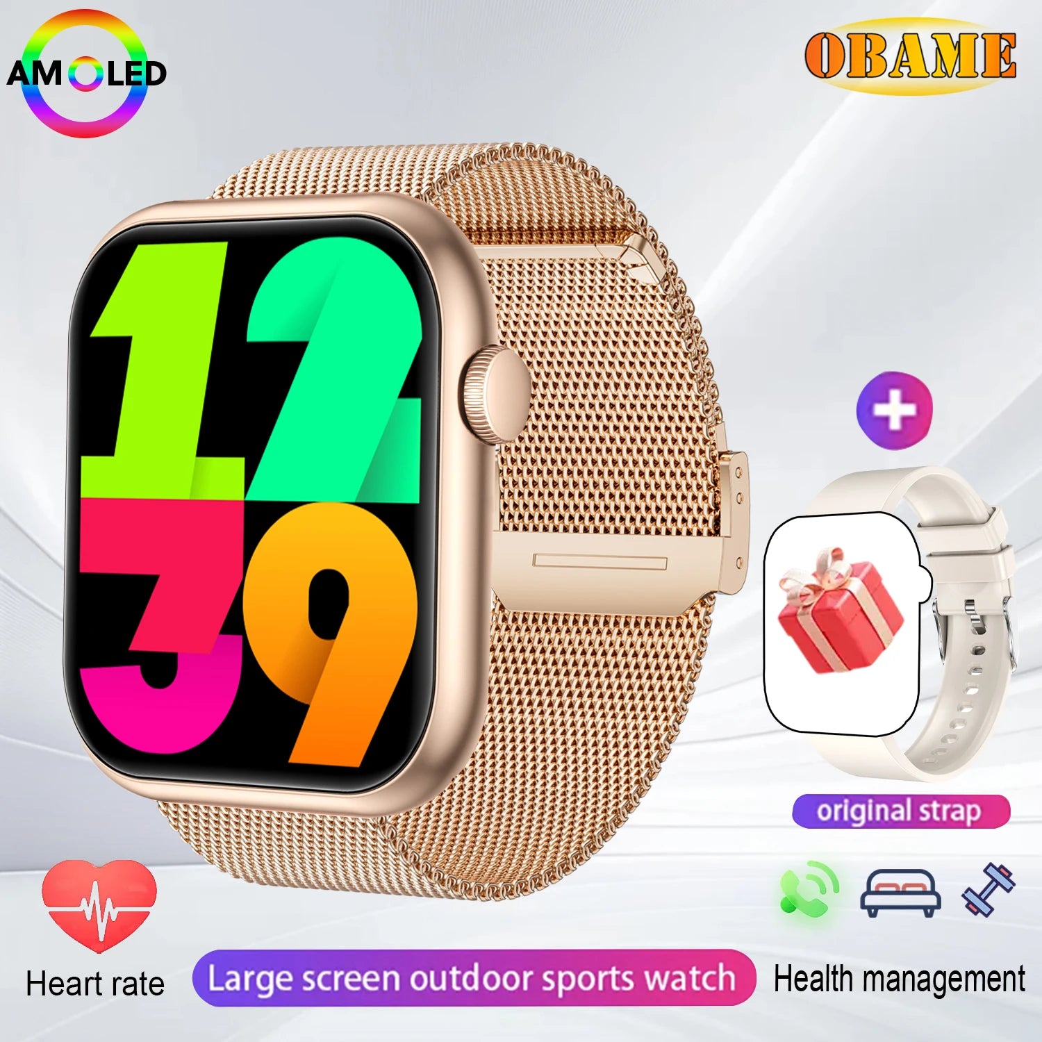 Đồng Hồ Thông Minh 10S AMOLED NFC GPS Chống Nước