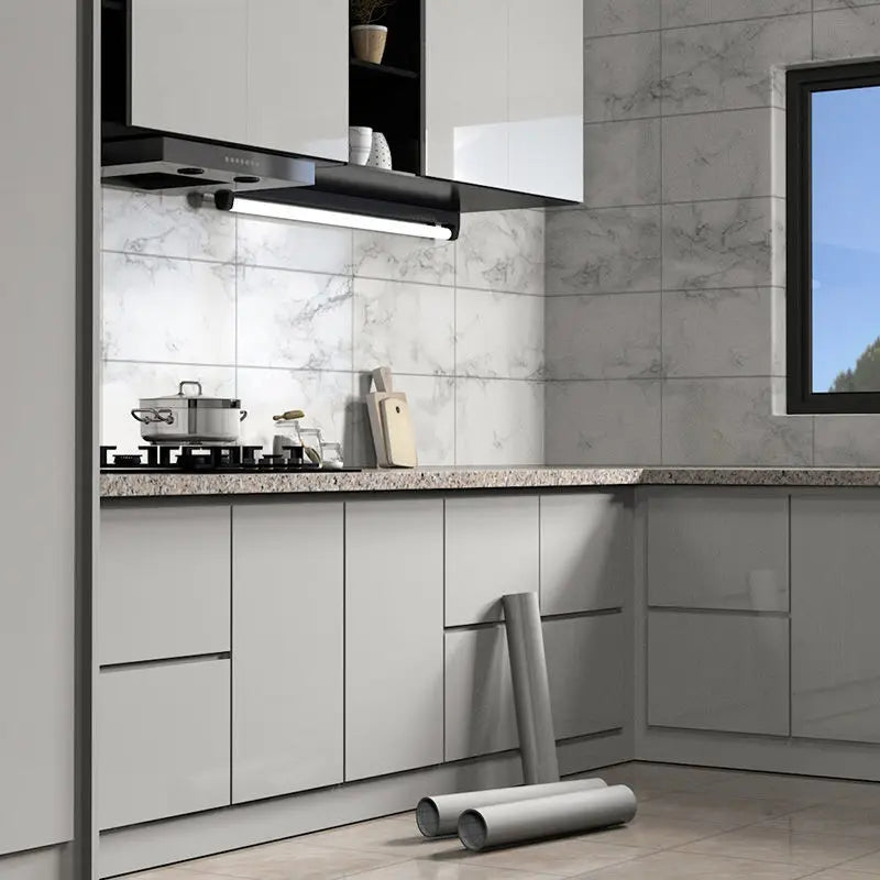 Matte Cabinet Film Kitchen Decor Waterproof Solid Color Self Adhesive Thicken Vinyl Wallpapers Bedroom Home Decor Wall Stickers