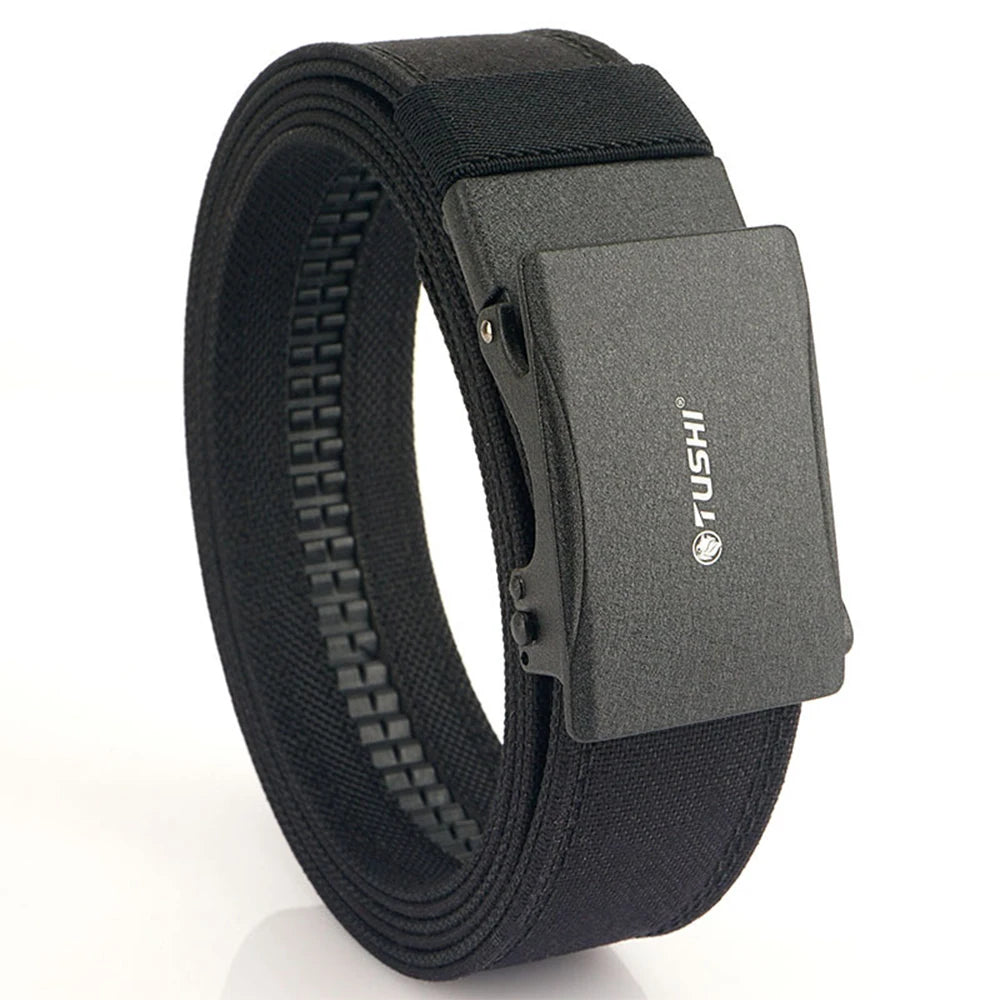 Thắt lưng nam TUSHI 3.8cm vải nylon dày đa năng tự động - Daisan Mart