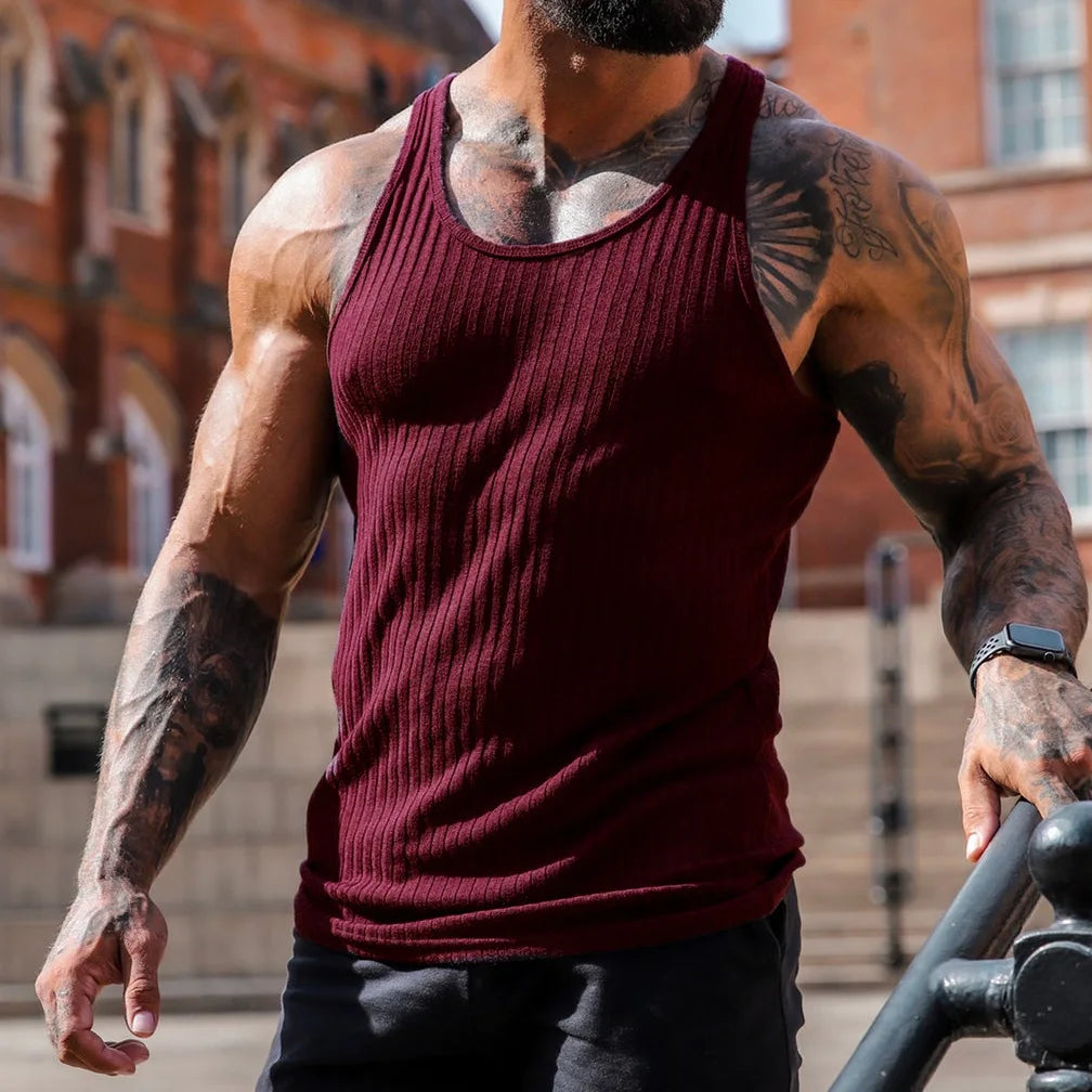 Men's Sleeveless Gym Bodybuilding Sports Shirt