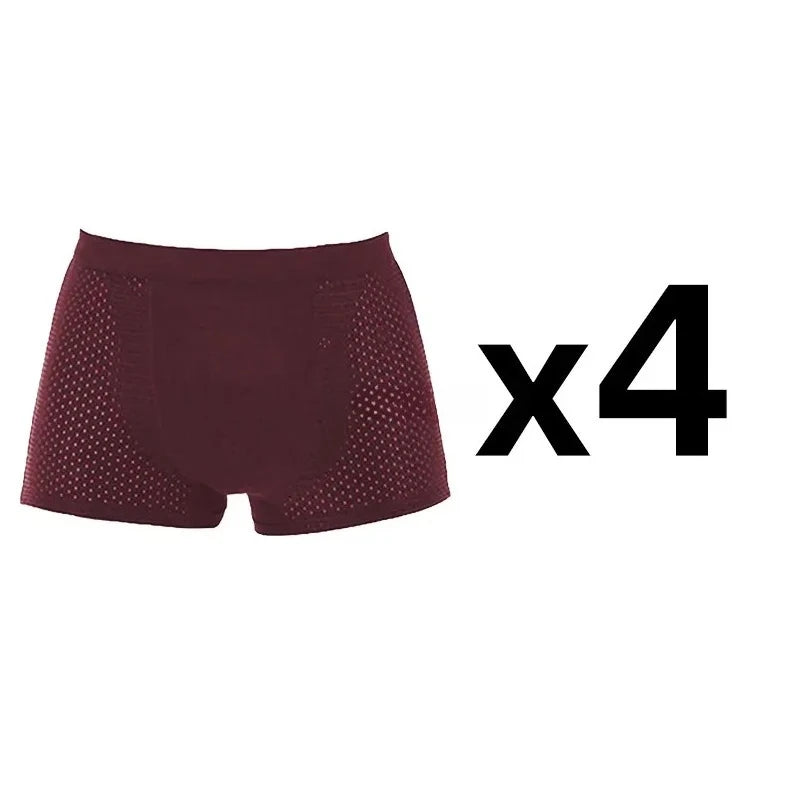 Men's Bamboo Boxer Shorts Breathable Deodorizing Super Soft