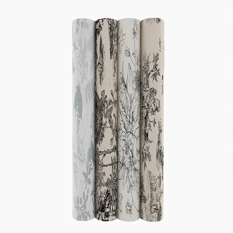 Retro Thick Vintage Wall Panels Black White Gray