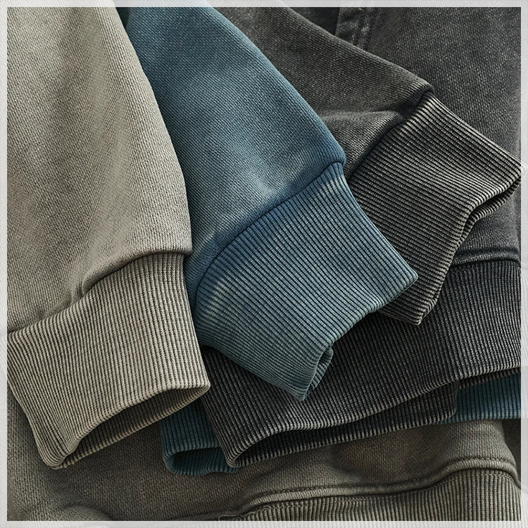 Áo Hoodie Nam Cotton Dày Túi Kangaroo Cá Tính Mới