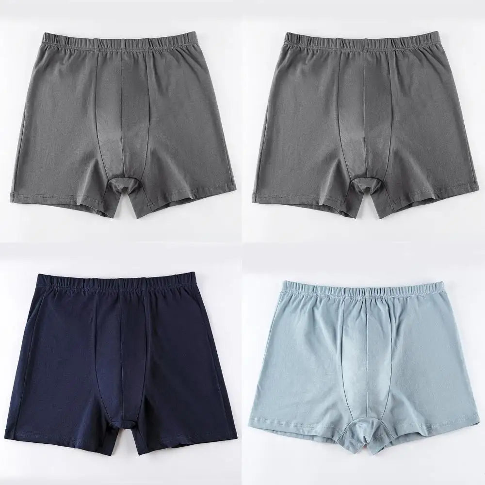 Men's breathable cotton underwear large size 4 pieces