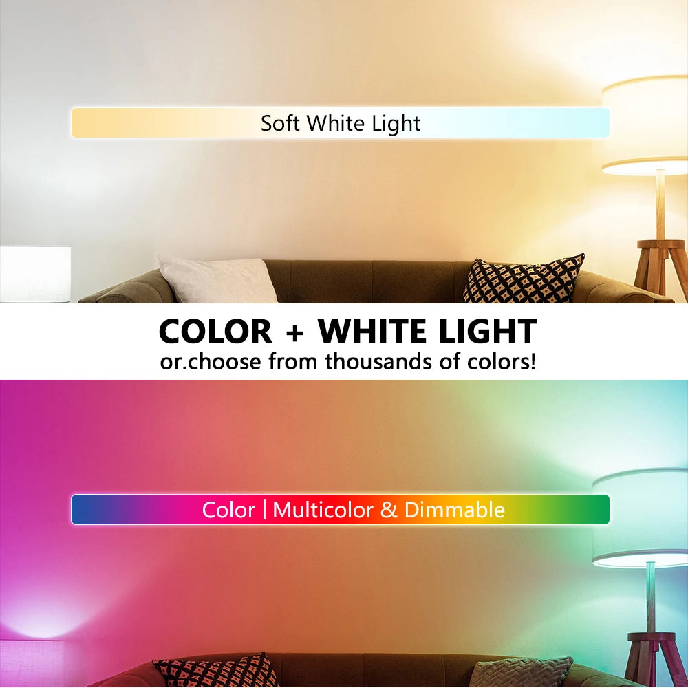 Bóng Đèn LED Đổi Màu RGB E27 Điều Khiển Từ Xa