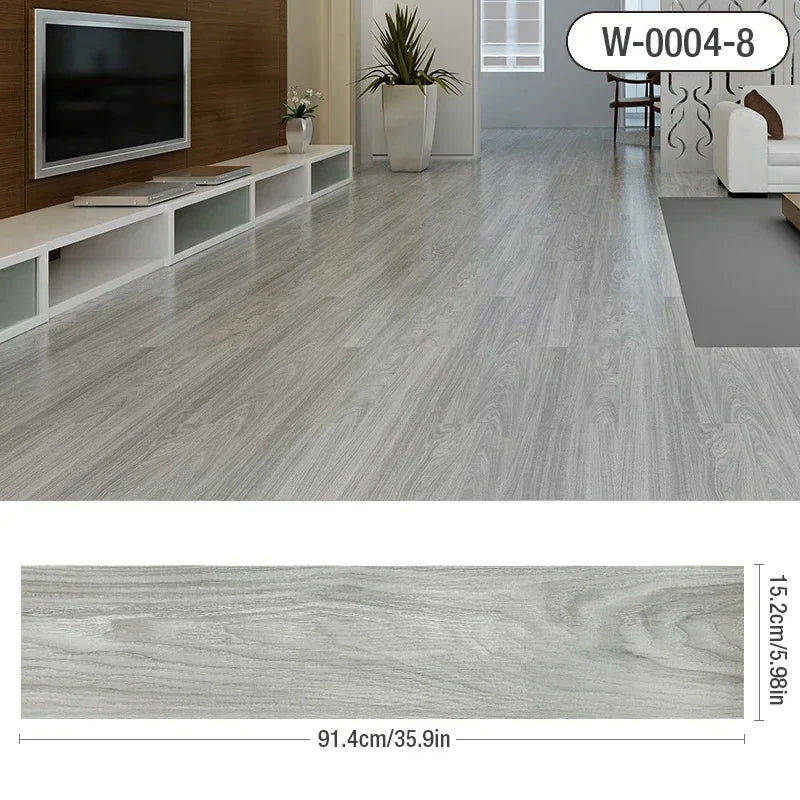 Self-adhesive Wood Grain Floor Wall Stickers Modern Style PVC for Living Room Toilet Kitchen Home Floor Decor Waterproof Sticker