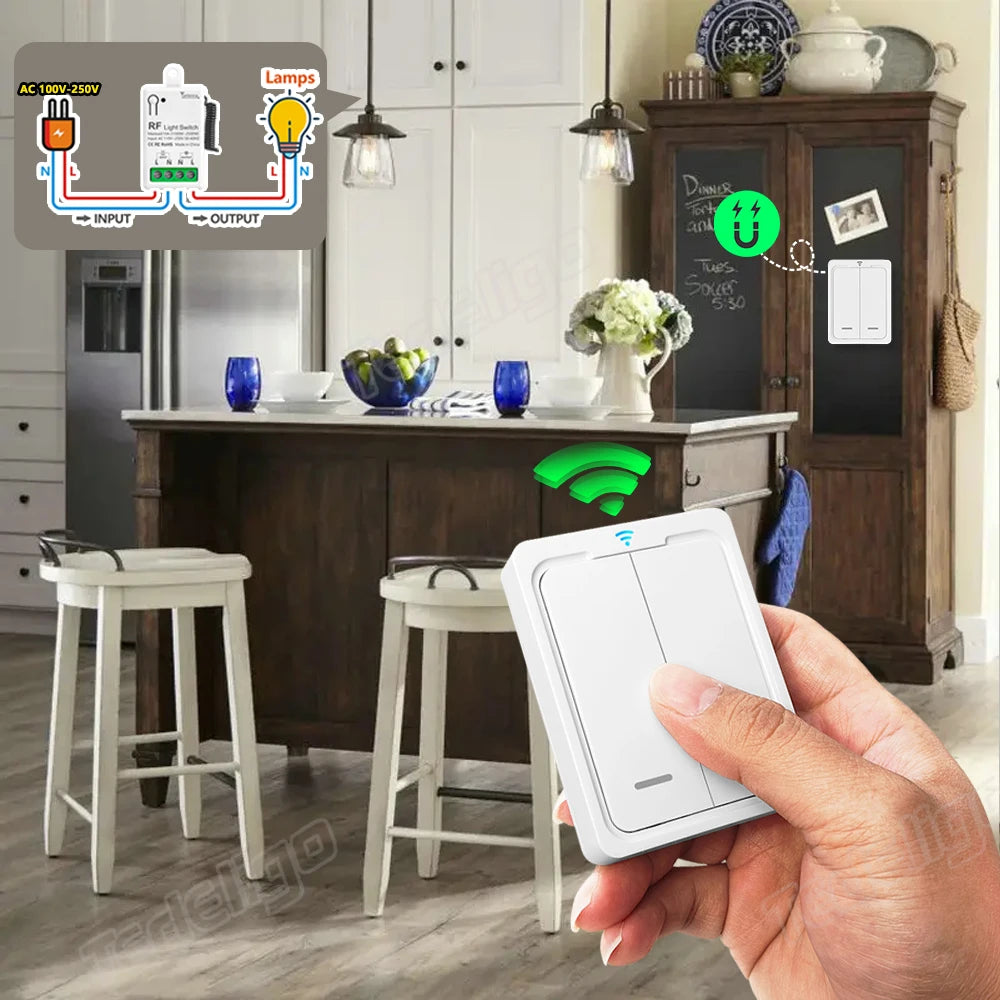 Mini 433MHz RF Remote Control Switch for LED Lights