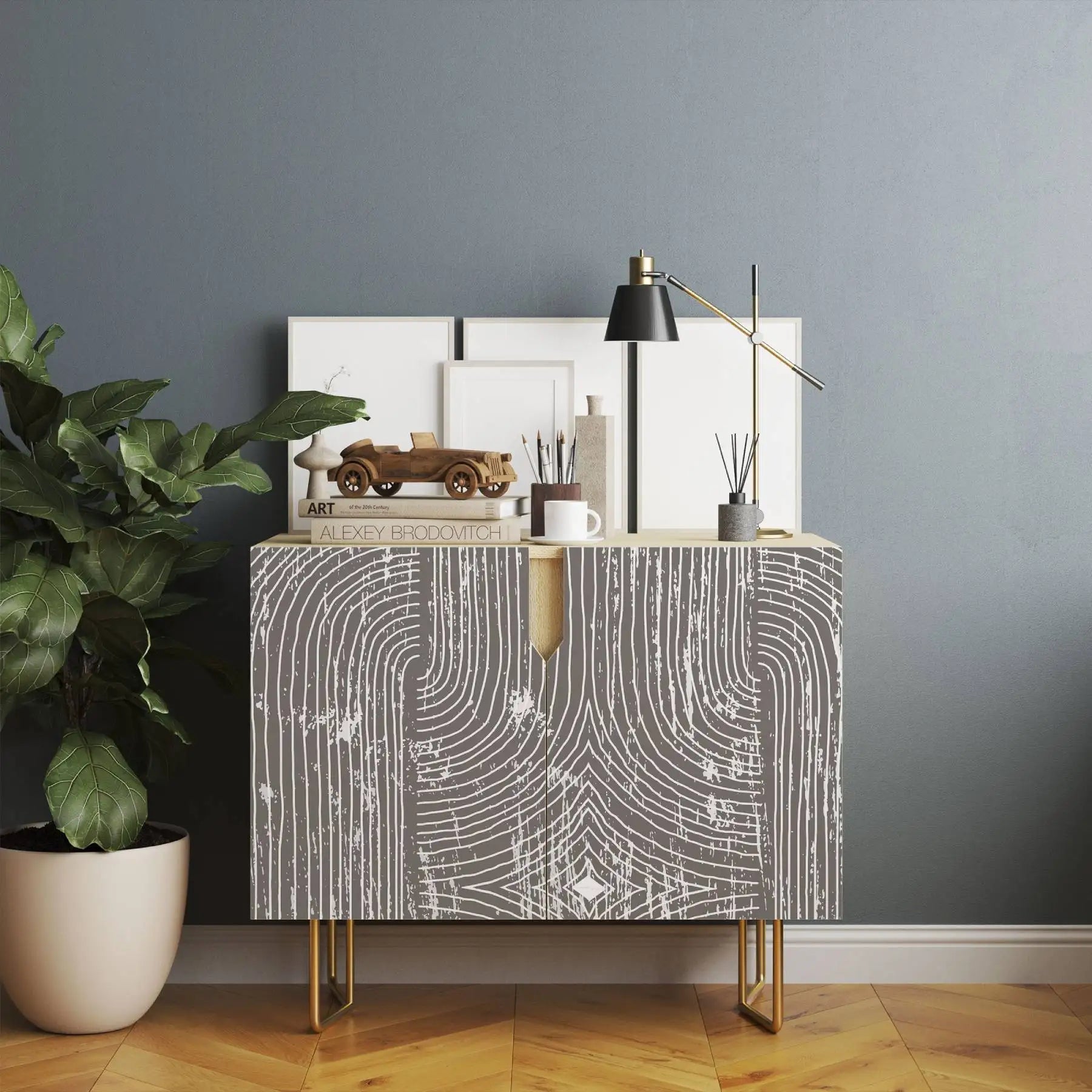 Boho Dark Grey Peel and Stick Wallpaper Geometric Arches Contact Paper Removable Wall Paper for Kitchen Walls Cabinet Drawer