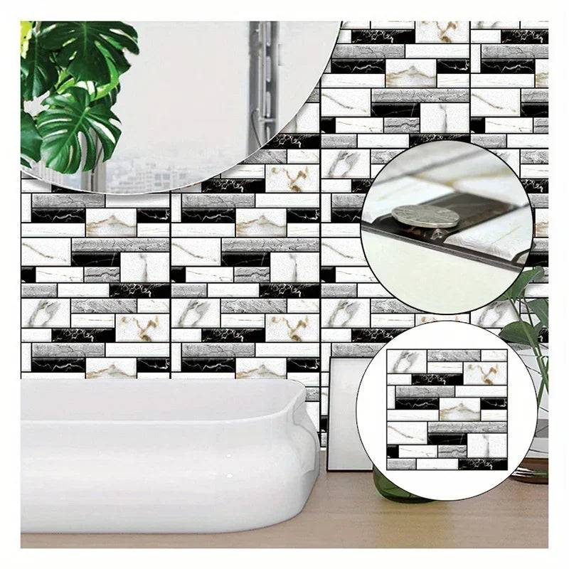 Miếng Dán Tường 3D Giả Đá Tự Dính - 10 Tấm - Daisan Mart