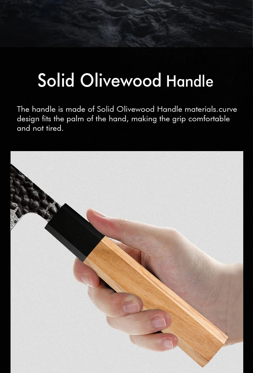 Dao Bếp Nhật F.YOUNG Rèn Tay Thép Damascus Cao Cấp