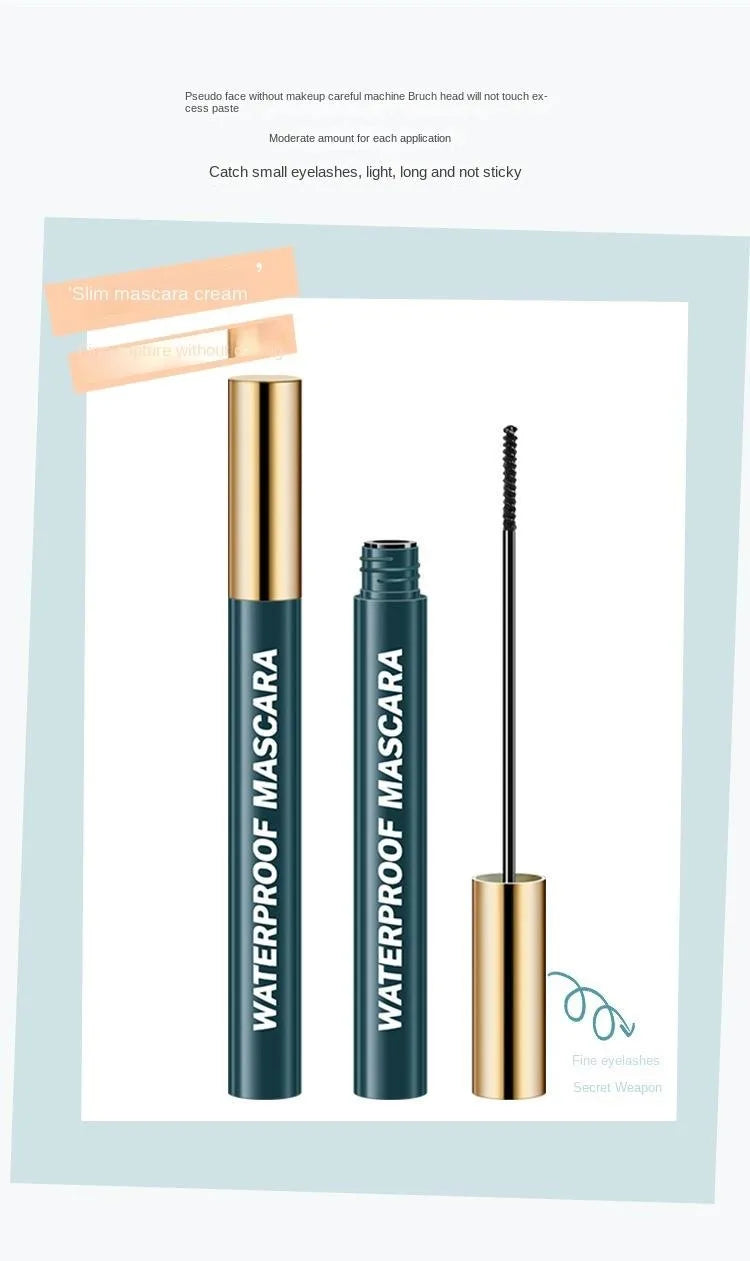 Waterproof 24H Long Lasting Natural Smudge-Proof Mascara