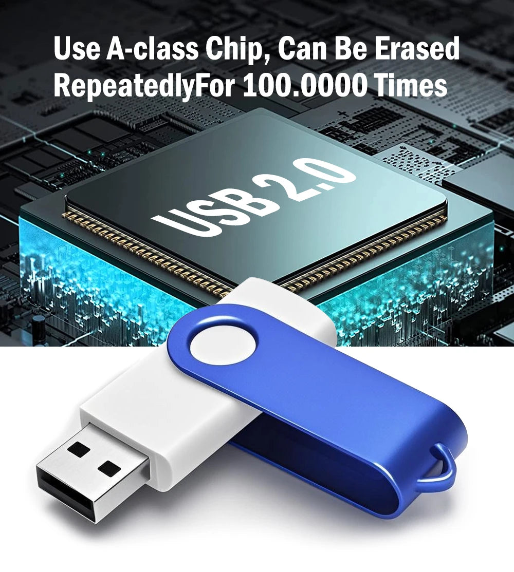 USB thời trang xoay 360° chống nước, nhiều dung lượng - Daisan Mart