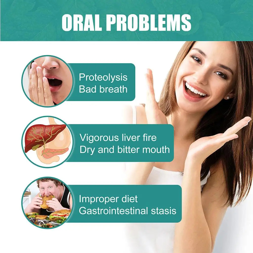 New Refreshing Mouthwash Gentle Cleansing Mint Portable Removel Mouthwash Breath Mouthwash Fresh Teeth Oral Care Stain R5A8 - Daisan Mart