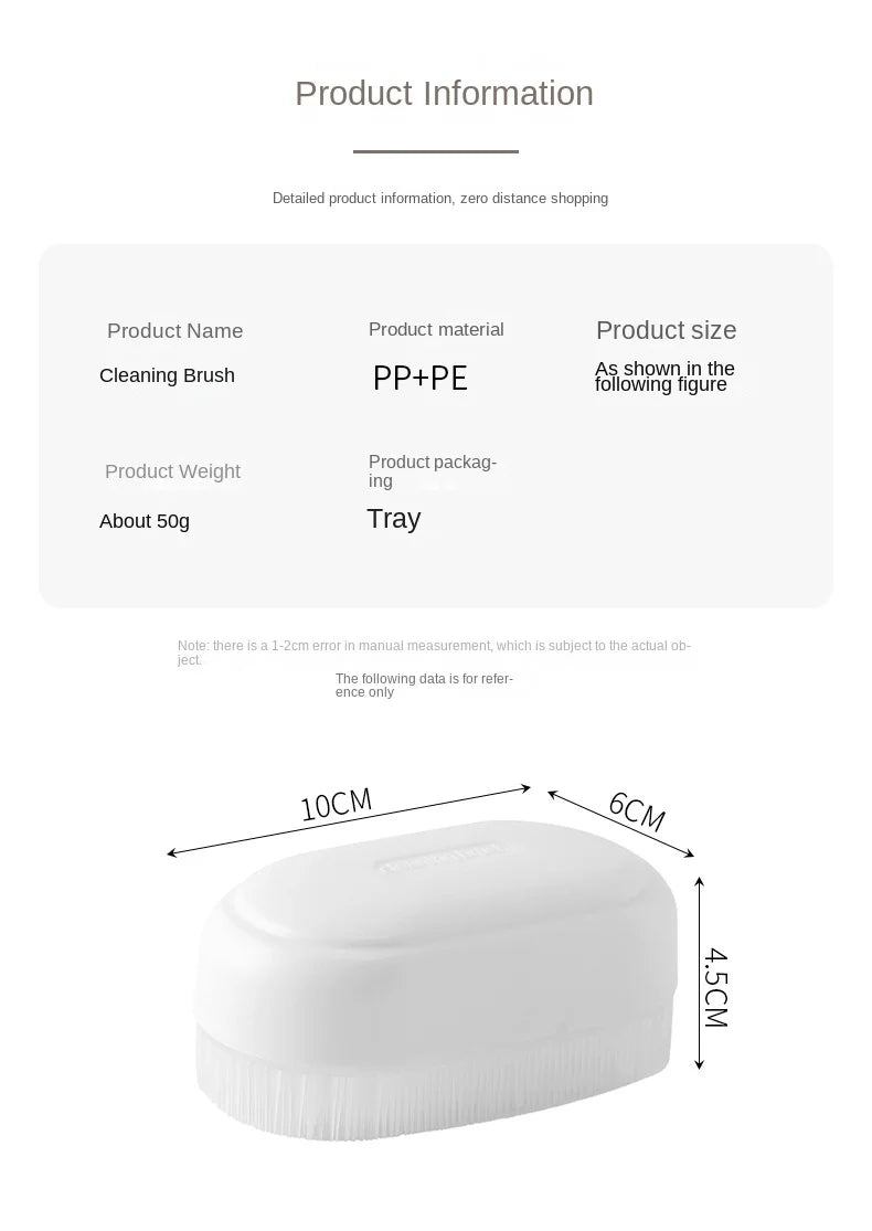 3434 Laundry Brush Soft Hair Clothes Cleaning Collar Underwear Small Brush Multifunctional Household Cleaning Brush Shoe Brush