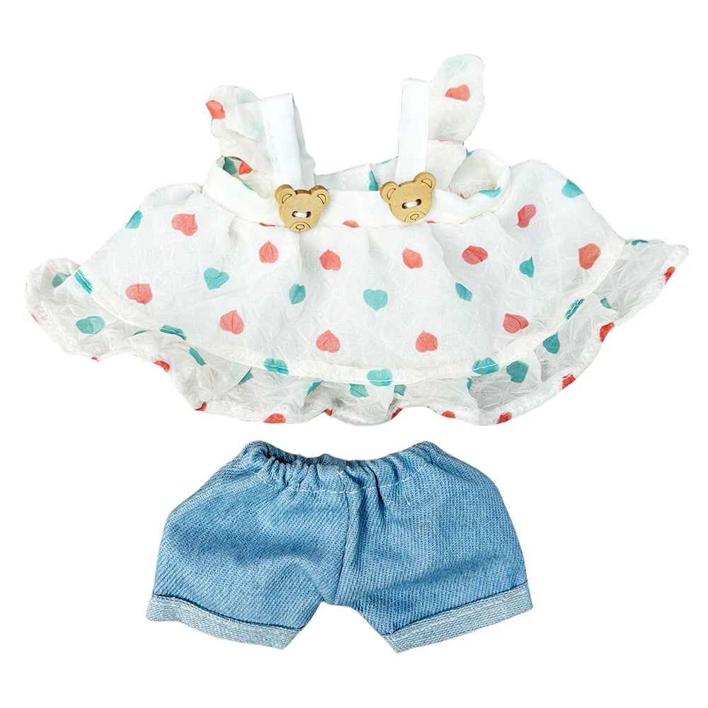 10 Inch Doll Clothes Set - 6 Handmade Styles