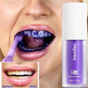 30ml V34 SmileKit Purple Toothpaste Removes Tartar Clean Oral Hygiene Fresh Breath Whitening Teeth Care Products - Daisan Mart