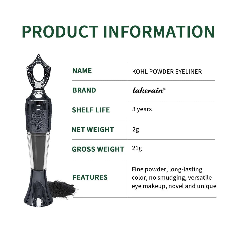 Long Lasting Natural Eyeliner Powder - Handmade Kohl Eyeliner