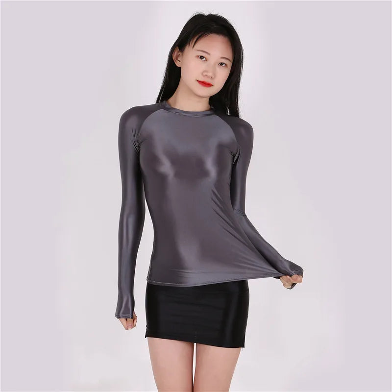 Áo body dài tay mỏng ôm, xuyên thấu sexy thời trang - Daisan Mart