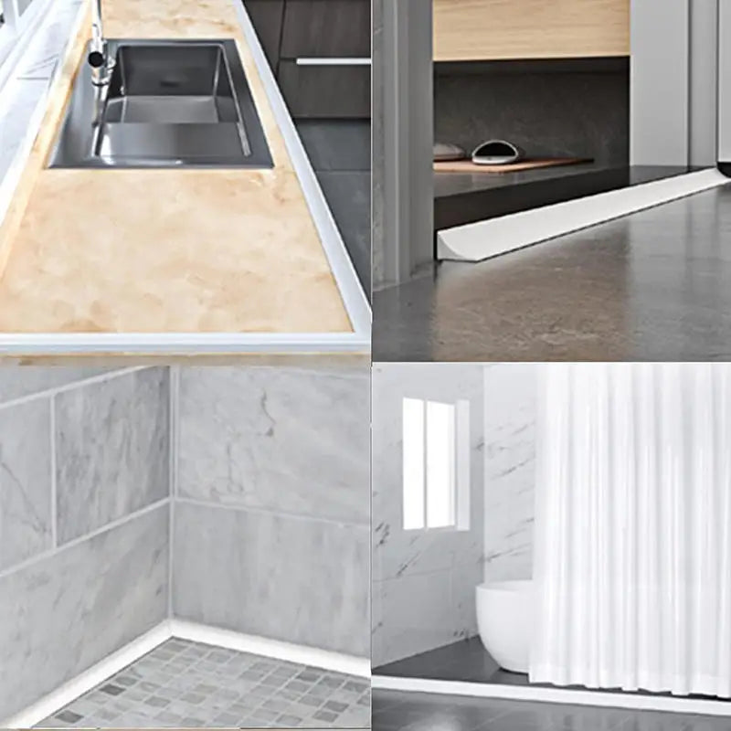 Dải Chắn Nước Chống Tràn Uốn Cong Nhà Bếp Nhà Tắm