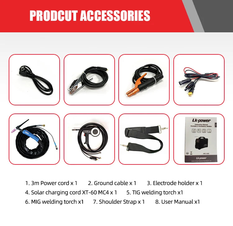 OEM ODM Acceptable Cordless Welder MMA TIG MIG Battery Powered Welding Machine - Daisan Mart